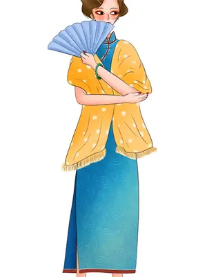 月下白之花间